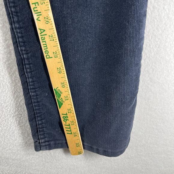 LEVIS 519 Pants Mens 34x36 80s Corduroy Straight Leg Cotton Blue USA VTG - Picture 14 of 14